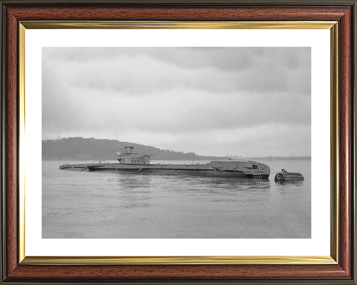 HMS Truncheon P353 Photo Print - At A Buoy - Royal Navy T Class Submarine Posters, Prints, & Visual Artwork Hampshire Prints 10 x 8 Classic Frame Yes