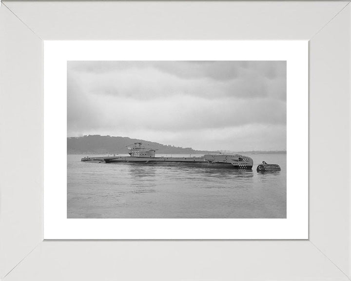 HMS Truncheon P353 Photo Print - At A Buoy - Royal Navy T Class Submarine Posters, Prints, & Visual Artwork Hampshire Prints 10 x 8 White Frame Yes