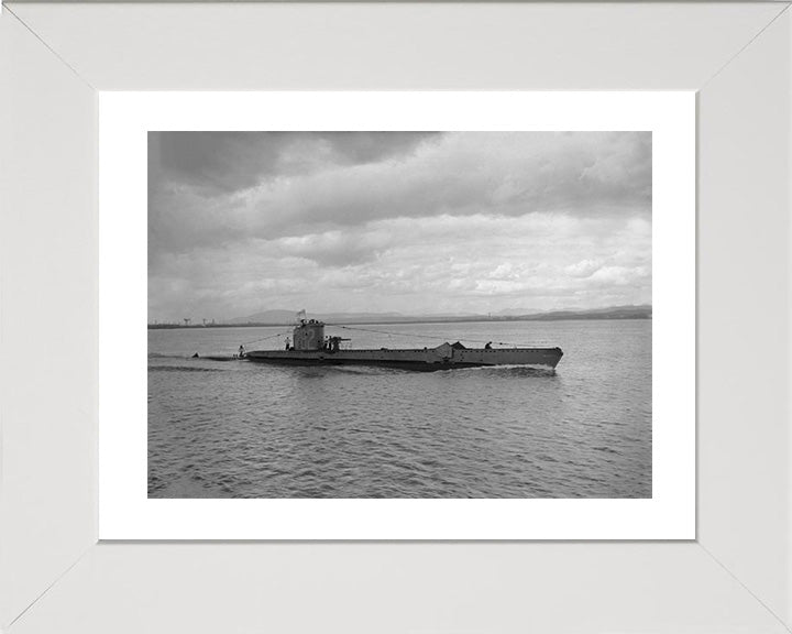 HMS Upshot (P82) Photo Print - Starboard View - Royal Navy V Class Submarine Posters, Prints, & Visual Artwork Hampshire Prints 10 x 8 White Frame Yes
