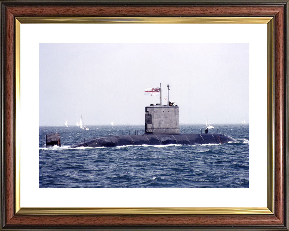 HMS Ursula (S42) Photo Print - Starboard View - Royal Navy Victoria Class Submarine Posters, Prints, & Visual Artwork Hampshire Prints 10 x 8 Classic Frame Yes