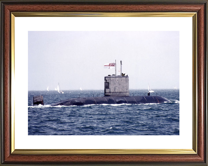 HMS Ursula (S42) Photo Print - Starboard View - Royal Navy Victoria Class Submarine Posters, Prints, & Visual Artwork Hampshire Prints 10 x 8 Classic Frame Yes