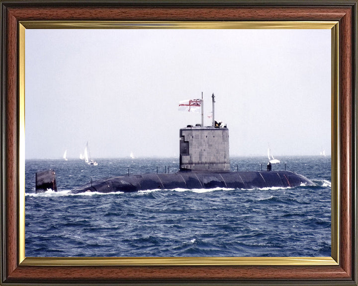HMS Ursula (S42) Photo Print - Starboard View - Royal Navy Victoria Class Submarine Posters, Prints, & Visual Artwork Hampshire Prints 10 x 8 Classic Frame No