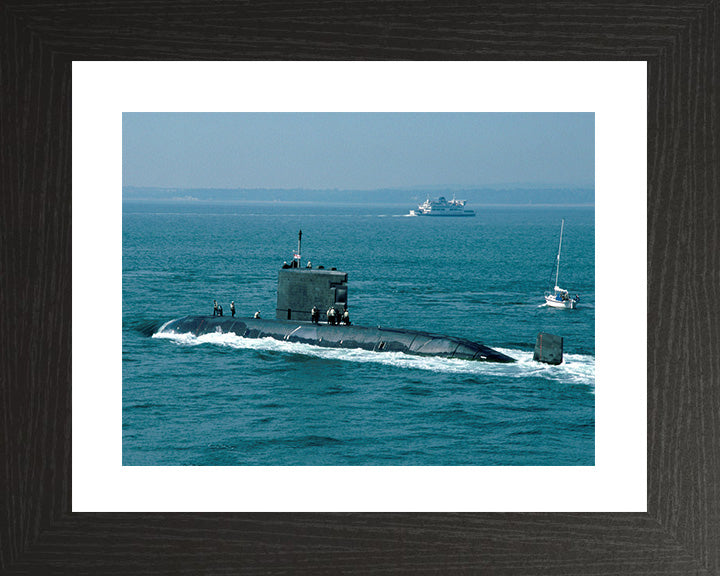 HMS Ursula (S42) Photo Print - Underway - Royal Navy Upholder Class Submarine Posters, Prints, & Visual Artwork Hampshire Prints 10 x 8 Black Frame Yes