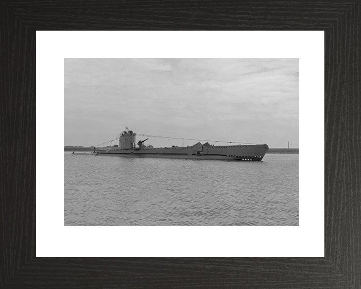 HMS Urtica (P83) Photo Print - Starboard View - Royal Navy V Class Submarine Posters, Prints, & Visual Artwork Hampshire Prints 10 x 8 Black Frame Yes
