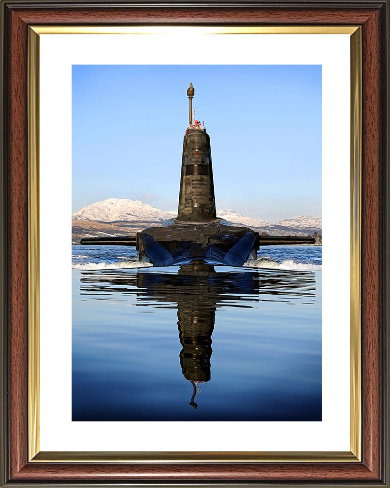 HMS Vengeance (S31) Photo Print - Low Bow View - Royal Navy Vanguard Class Submarine Posters, Prints, & Visual Artwork Hampshire Prints 10 x 8 Classic Frame Yes