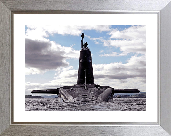 HMS Vengeance (S31) Photo Print - OST 2007 - Royal Navy Vanguard Class Submarine Posters, Prints, & Visual Artwork Hampshire Prints 10 x 8 Silver Frame Yes