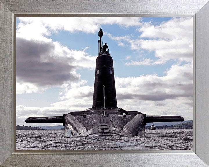 HMS Vengeance (S31) Photo Print - OST 2007 - Royal Navy Vanguard Class Submarine Posters, Prints, & Visual Artwork Hampshire Prints 10 x 8 Silver Frame No
