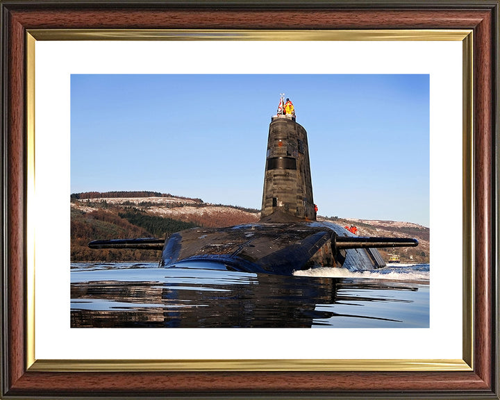 HMS Vengeance (S31) Photo Print - Port Bow View - Royal Navy Vanguard Class Submarine Posters, Prints, & Visual Artwork Hampshire Prints 10 x 8 Classic Frame Yes