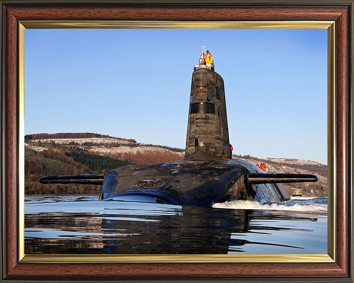 HMS Vengeance (S31) Photo Print - Port Bow View - Royal Navy Vanguard Class Submarine Posters, Prints, & Visual Artwork Hampshire Prints 10 x 8 Classic Frame No