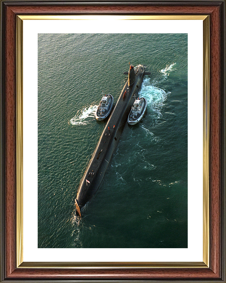 HMS Victorious (S29) Photo Print - Brest 2000 - Royal Navy Vanguard Class Submarine Posters, Prints, & Visual Artwork Hampshire Prints 10 x 8 Classic Frame Yes
