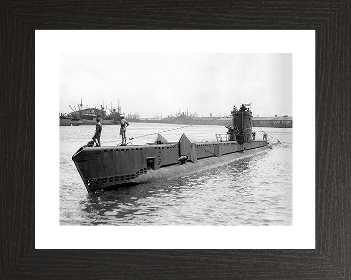 HMS Voracious (P78) Photo Print - Port Side View - Royal Navy V Class Submarine Posters, Prints, & Visual Artwork Hampshire Prints 10 x 8 Black Frame Yes