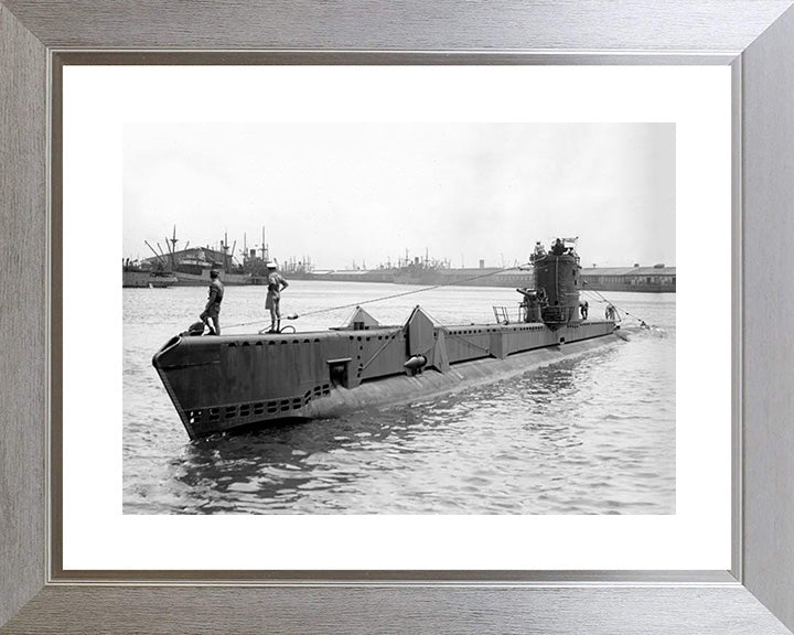 HMS Voracious (P78) Photo Print - Port Side View - Royal Navy V Class Submarine Posters, Prints, & Visual Artwork Hampshire Prints 10 x 8 Silver Frame Yes