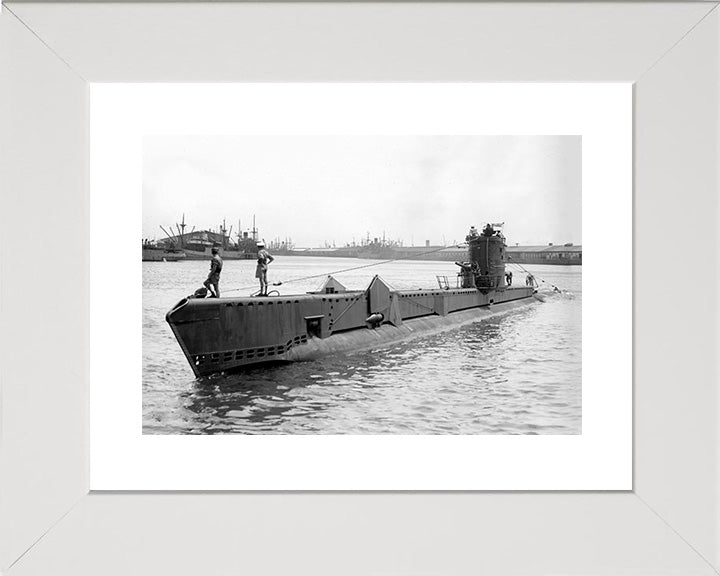 HMS Voracious (P78) Photo Print - Port Side View - Royal Navy V Class Submarine Posters, Prints, & Visual Artwork Hampshire Prints 10 x 8 White Frame Yes
