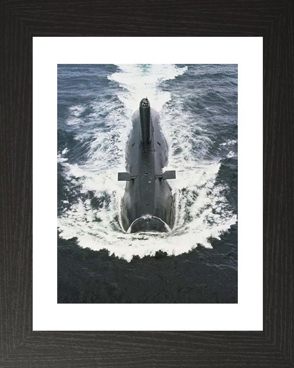 HMS Warspite (S103) Valiant Class Submarine Photo Print Bow View Royal Navy Wall Art Naval Decor Posters, Prints, & Visual Artwork Hampshire Prints 10 x 8 Black Frame Yes