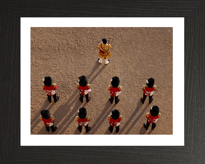 British Army Household Division Massed Bands Photo Print Wall Art Military Decor Poster Posters, Prints, & Visual Artwork Hampshire Prints 10 x 8 Black Frame Yes