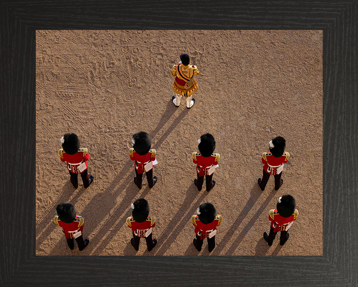 British Army Household Division Massed Bands Photo Print Wall Art Military Decor Poster Posters, Prints, & Visual Artwork Hampshire Prints 10 x 8 Black Frame No