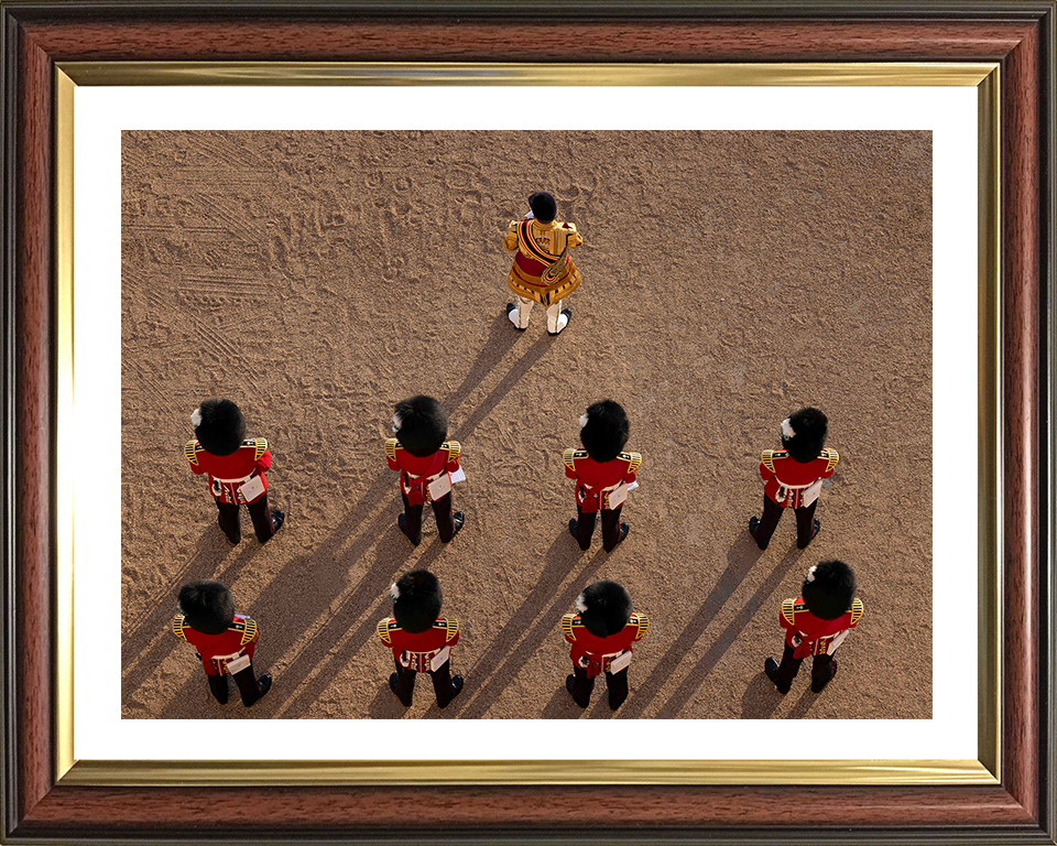 British Army Household Division Massed Bands Photo Print Wall Art Military Decor Poster Posters, Prints, & Visual Artwork Hampshire Prints 10 x 8 Classic Frame Yes