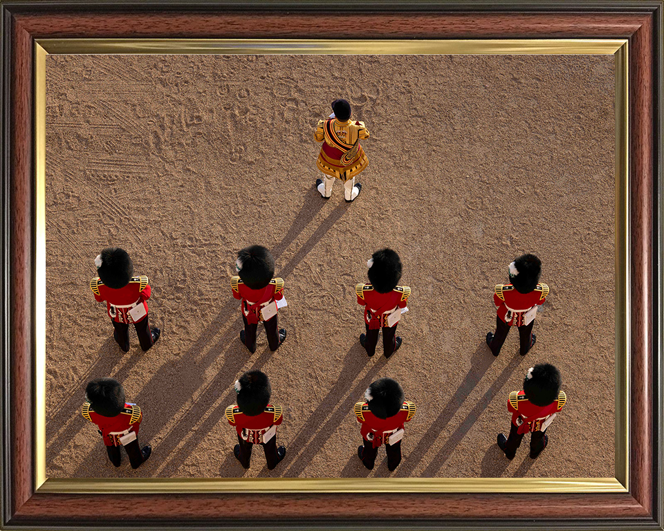 British Army Household Division Massed Bands Photo Print Wall Art Military Decor Poster Posters, Prints, & Visual Artwork Hampshire Prints 10 x 8 Classic Frame No