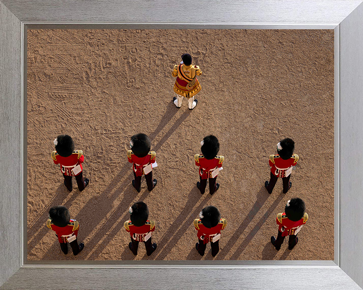 British Army Household Division Massed Bands Photo Print Wall Art Military Decor Poster Posters, Prints, & Visual Artwork Hampshire Prints 10 x 8 Silver Frame No