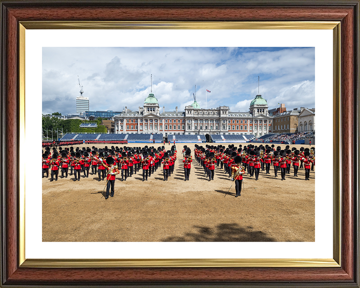 British Army Household Division Trooping the Colour Rehearsal Photo Print Wall Art Military Decor Posters, Prints, & Visual Artwork Hampshire Prints 10 x 8 Classic Frame Yes
