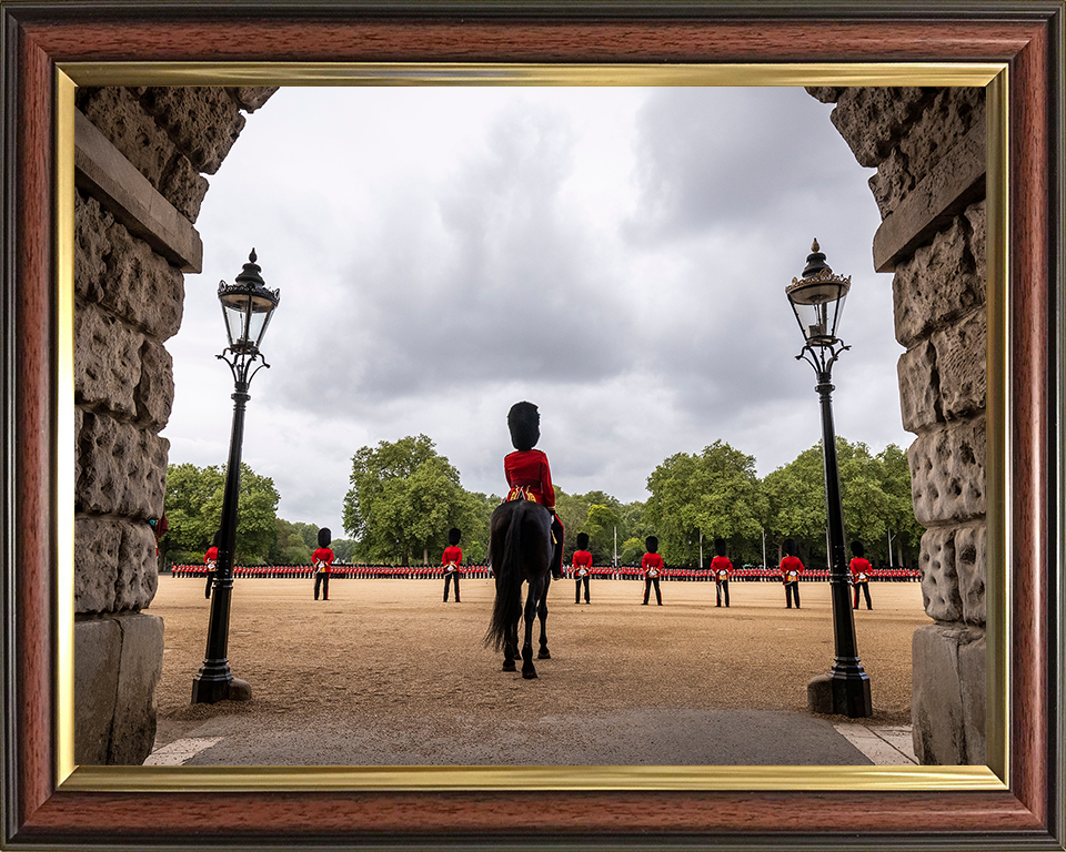 British Army Household Division on parade on Horseguards Photo Print Wall Art Military Decor Posters, Prints, & Visual Artwork Hampshire Prints 10 x 8 Classic Frame No