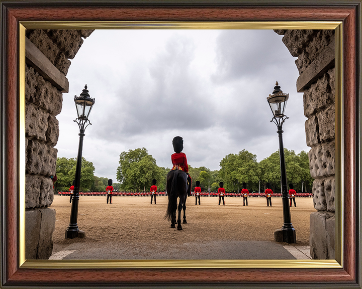 British Army Household Division on parade on Horseguards Photo Print Wall Art Military Decor Posters, Prints, & Visual Artwork Hampshire Prints 10 x 8 Classic Frame No