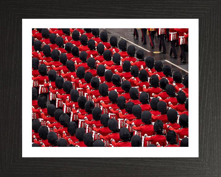 British Army Household Division March Past London Photo Print Wall Art Military Decor Posters, Prints, & Visual Artwork Hampshire Prints 10 x 8 Black Frame Yes