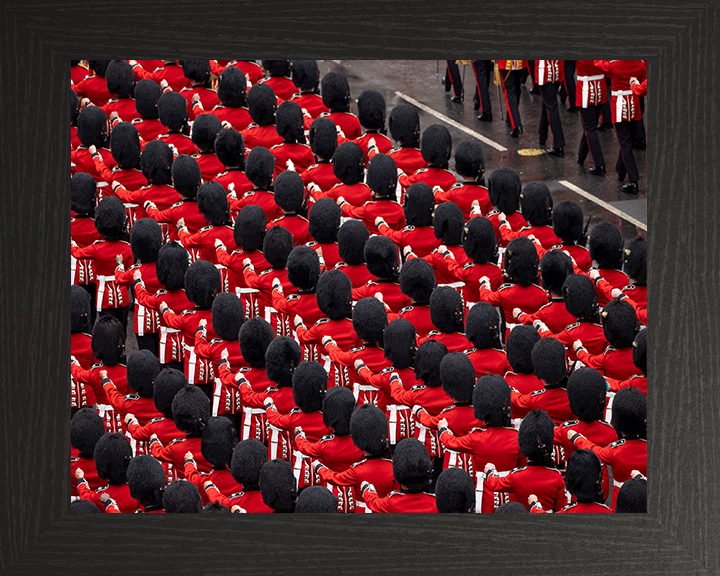 British Army Household Division March Past London Photo Print Wall Art Military Decor Posters, Prints, & Visual Artwork Hampshire Prints 10 x 8 Black Frame No