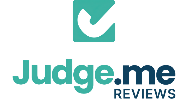 Logo of Judge.me Reviews with a green square and white arrow on a white background