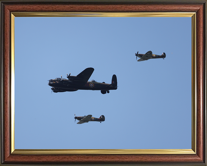 RAF Battle of Britain Memorial Flight Photo Print - Royal Air Force Aircraft Posters, Prints, & Visual Artwork Hampshire Prints 10 x 8 Classic Frame No