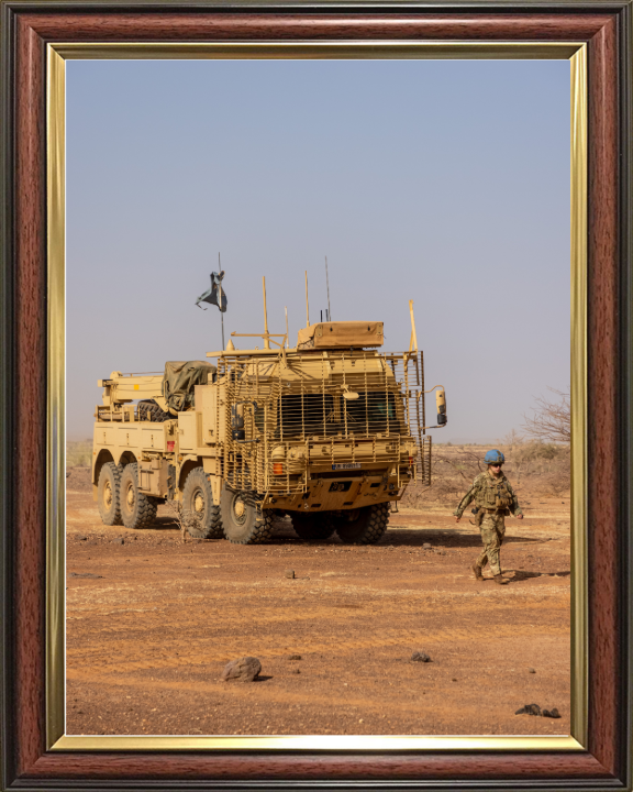 Man SV 15T recovery vehicle British Army Vehicle Photo Print Wall Art Military Decor UK Posters, Prints, & Visual Artwork Hampshire Prints 10 x 8 Classic Frame No