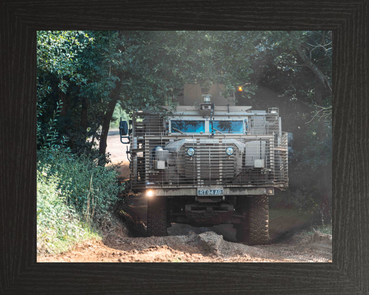 Mastiff Protected Patrol Vehicle 2024 British Army Vehicle Photo Print Wall Art Military Decor UK Posters, Prints, & Visual Artwork Hampshire Prints 10 x 8 Black Frame No