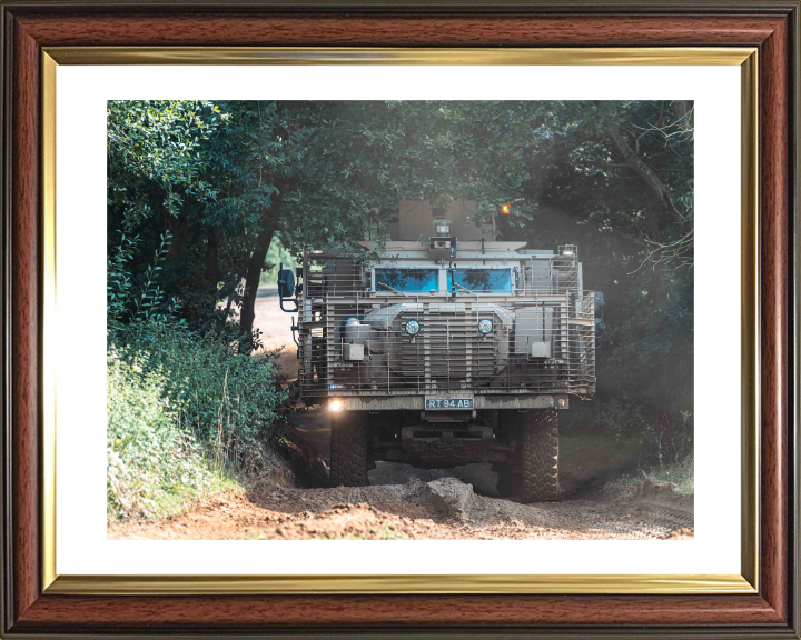Mastiff Protected Patrol Vehicle 2024 British Army Vehicle Photo Print Wall Art Military Decor UK Posters, Prints, & Visual Artwork Hampshire Prints 10 x 8 Classic Frame Yes