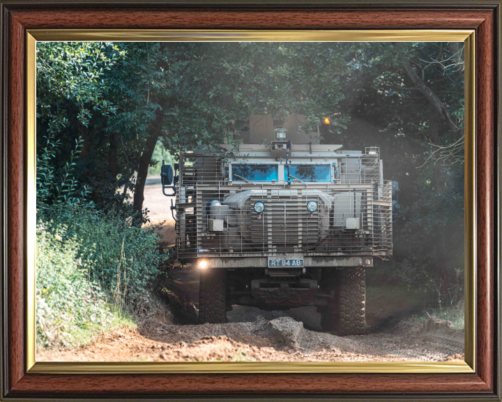 Mastiff Protected Patrol Vehicle 2024 British Army Vehicle Photo Print Wall Art Military Decor UK Posters, Prints, & Visual Artwork Hampshire Prints 10 x 8 Classic Frame No