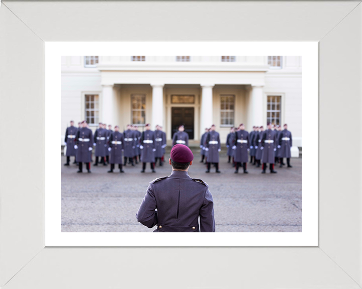 British Army Parachute regiment on parade Photo Print Wall Art Military Decor Posters, Prints, & Visual Artwork Hampshire Prints 10 x 8 White Frame Yes