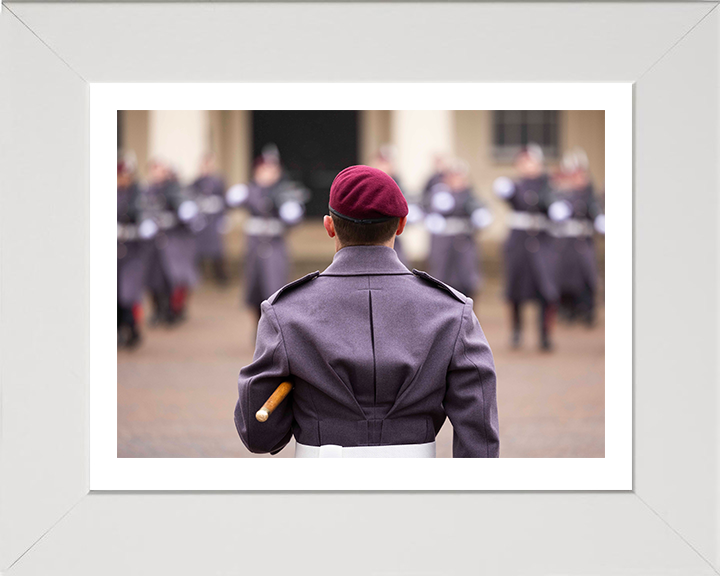 British Army Parachute regiment on parade Photo Print Wall Art Military Decor Poster Posters, Prints, & Visual Artwork Hampshire Prints 10 x 8 White Frame Yes
