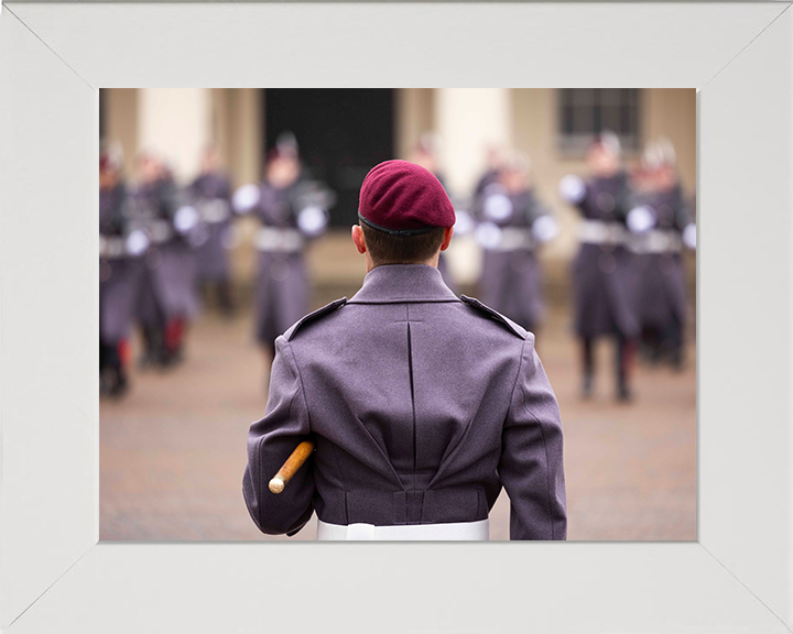 British Army Parachute regiment on parade Photo Print Wall Art Military Decor Poster Posters, Prints, & Visual Artwork Hampshire Prints 10 x 8 White Frame No