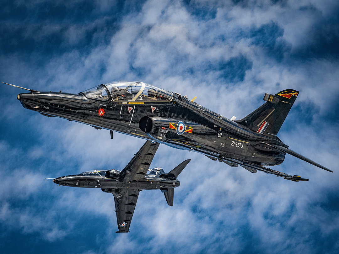RAF 4 Squadron Hawk T2 ZK023 Split Break September 2018