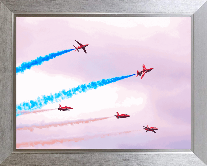 RAF Red Arrows Blue Smoke Climb Jordanstown June 2024