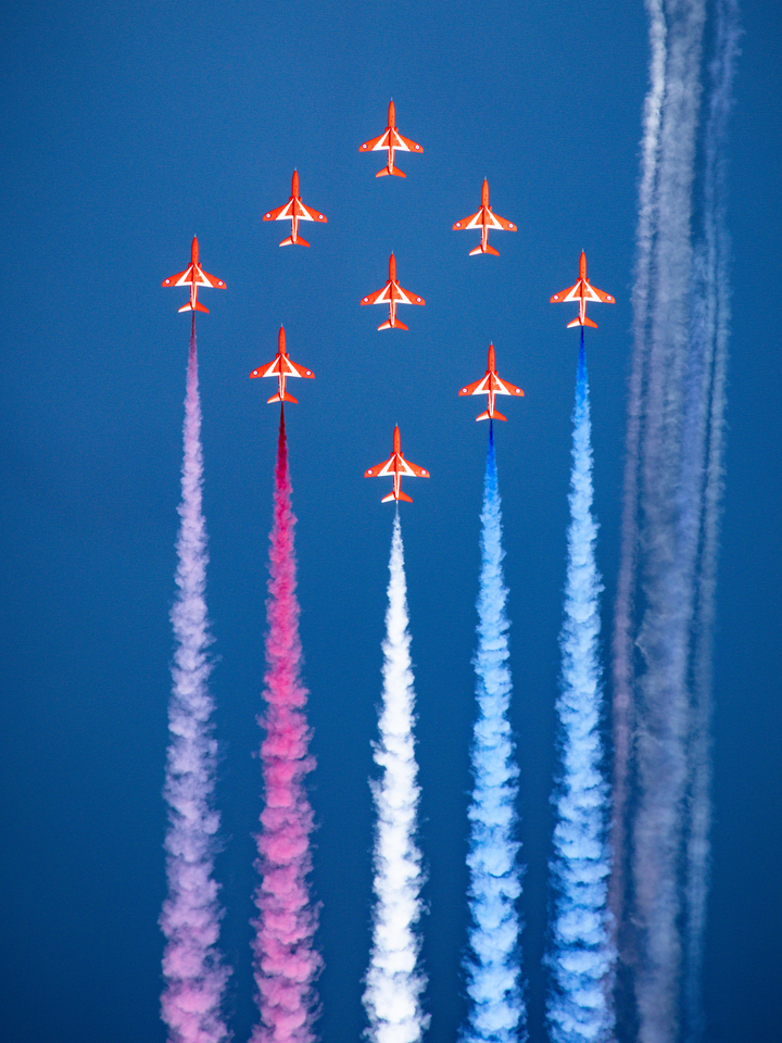 RAF Red Arrows Diamond Nine Springhawk Greece May 2024