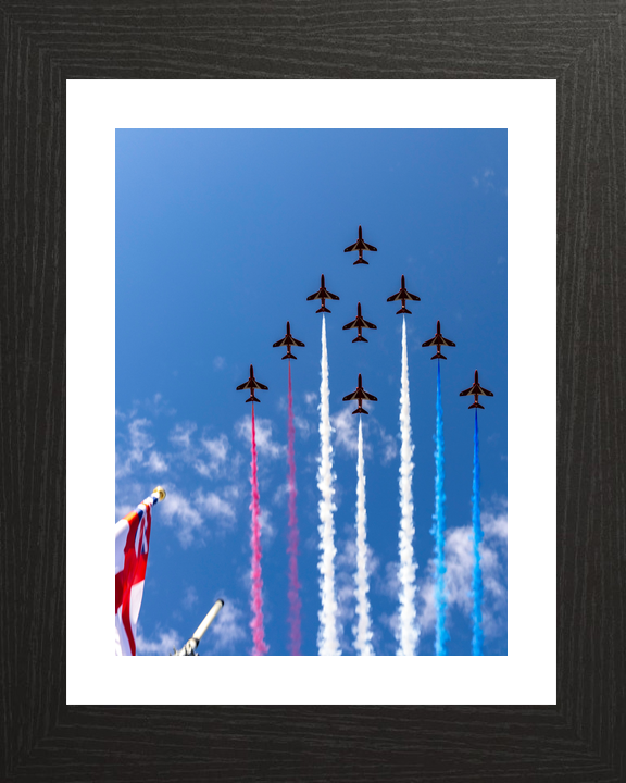 RAF Red Arrows Edinburgh Tattoo Flypast August 2023