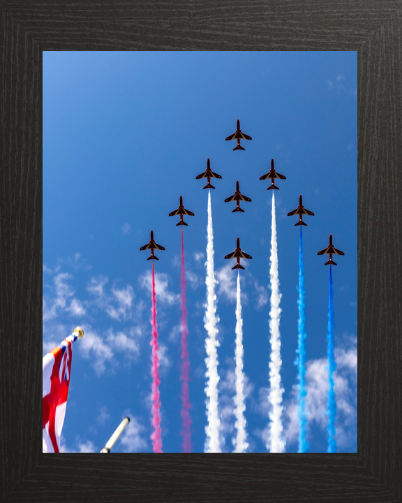 RAF Red Arrows Edinburgh Tattoo Flypast August 2023