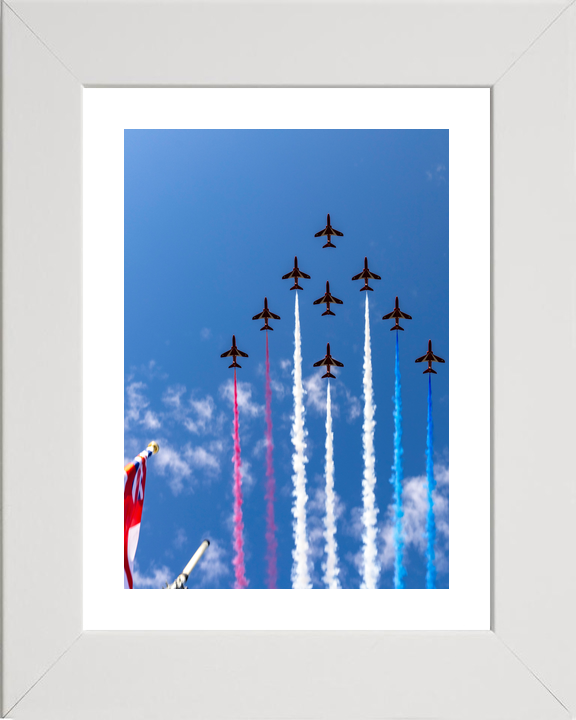 RAF Red Arrows Edinburgh Tattoo Flypast August 2023