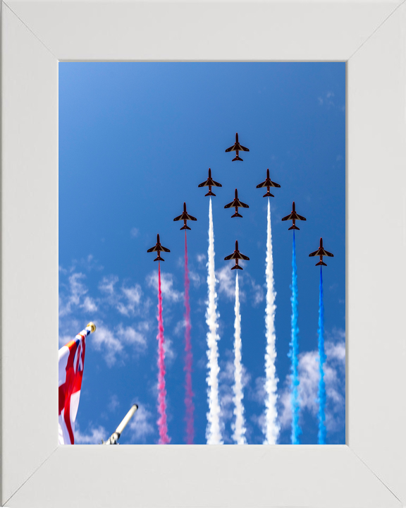 RAF Red Arrows Edinburgh Tattoo Flypast August 2023