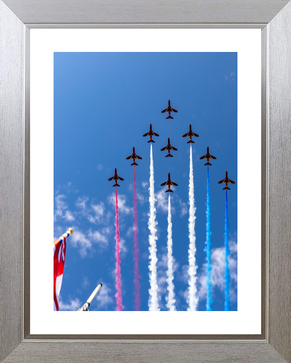RAF Red Arrows Edinburgh Tattoo Flypast August 2023