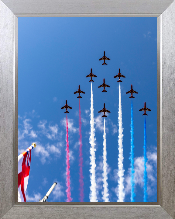 RAF Red Arrows Edinburgh Tattoo Flypast August 2023