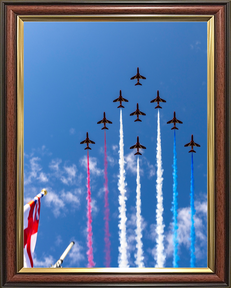 RAF Red Arrows Edinburgh Tattoo Flypast August 2023