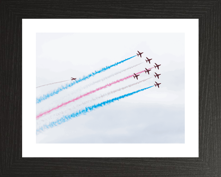 RAF Red Arrows Eight Hawks Climbing Jordanstown June 2024