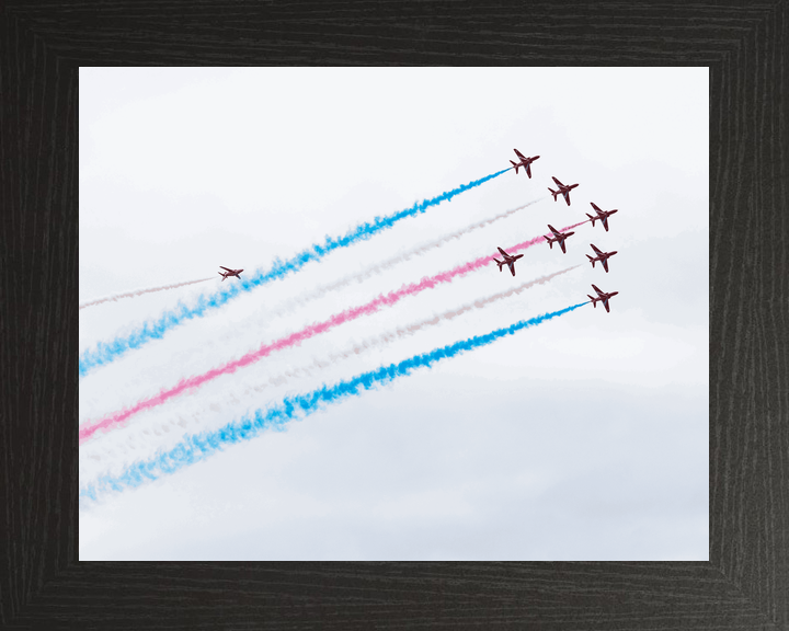 RAF Red Arrows Eight Hawks Climbing Jordanstown June 2024