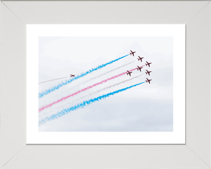 RAF Red Arrows Eight Hawks Climbing Jordanstown June 2024